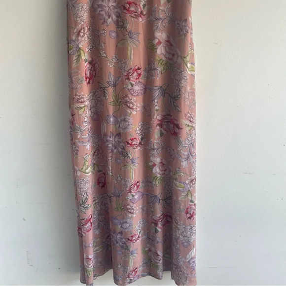 ASOS Peach Pretty Floral Print Ruffle Sleeve Maxi Dress Pink - 22253 - Picture 5 of 13